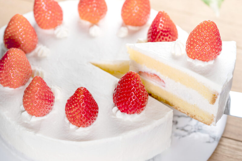 cafeちゃいるどイチゴのショートケーキ